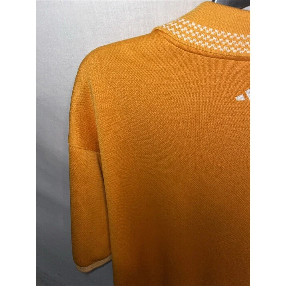 Adidas Men’s Tennessee Polo Shirt Size XL Orange Athleisure Gameday Comfort